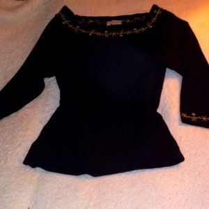 Light Wool Sweater 3/4 Length Sleeves